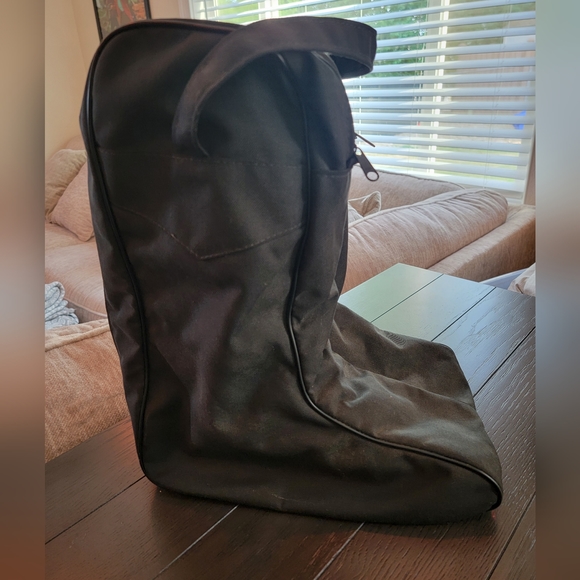 JUSTIN STYLE COWBOY BOOTS 40066 and Cowboy Boot Bag SZ 9 D - Picture 13 of 14